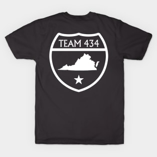 TEAM 434 - PHASE VI FLFC SHIELD - WE RUN THIS! (WHITE) T-Shirt